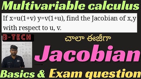 jacobian|multivariable calculus|basics|introduction|btech #btech #jacobian #jacobians