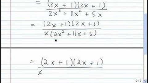 Simplifying rational expressions-lvl 3 algebra video(ACS BR)