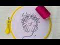 Beautiful Headphone Flower Hand embroidery Tutorial Design | #embroidery #handembroidery