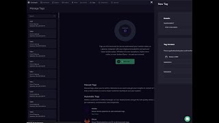 Tagging Dashboard Overview
