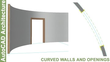 Curved Walls and Openings in AutoCAD Architecture