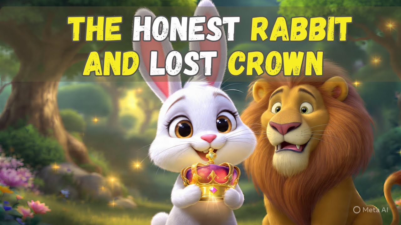 Learn Kindness & Honesty | A Beautiful Story About Honesty |The Honest Rabbit and the Lost Crown