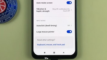 How to enable/disable Large mouse pointer on Xiaomi Redmi Note 10 Android 11