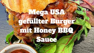🇺🇸Gefüllter Mega Usa Burger🍔 Mit \