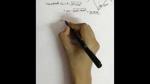 Setting out of curve using Linear methods_ordinates from long chord_Part II