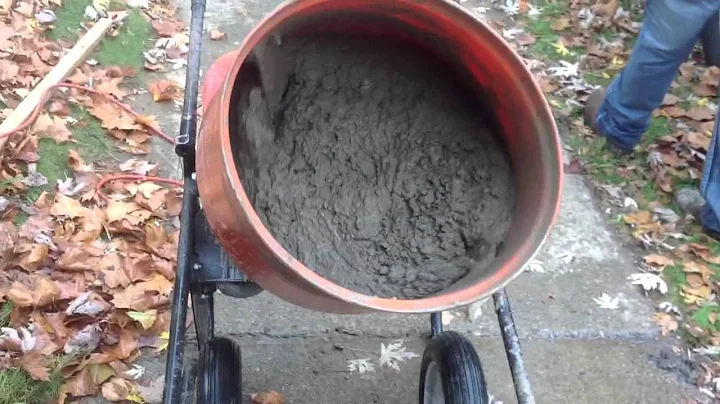 Kushlan cement mixer in action