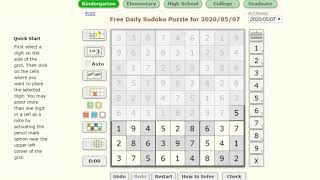 Sudoku Daily Challenge May 7, 2020 screenshot 3