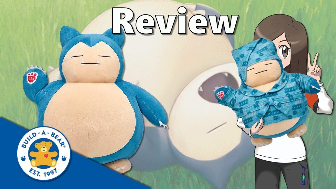 Pokémon Build a Bear Snorlax Review YouTube