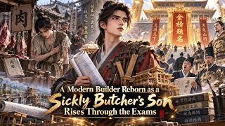 A Modern Builder Reborn as a Sickly Butcher's Son Rises Through the Exams #anime #story #animation