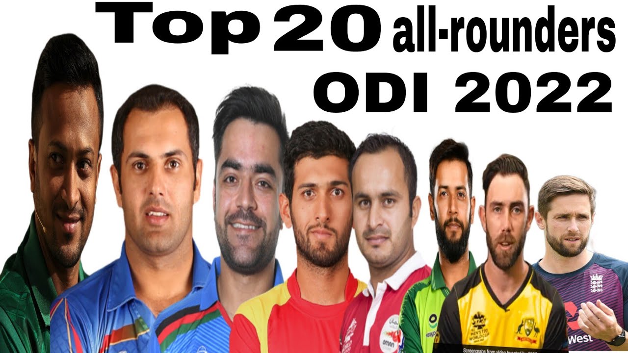 ICC ODI RANKING TOP 20 ALL ROUNDERS. #simtvinformation - YouTube