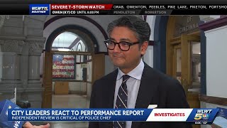 Cincinnati mayor, city leaders react to performance report of police chief