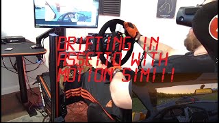 Drifting in Assetto Corsa with SR2 motion sim and Hp Reverb G2 screenshot 2