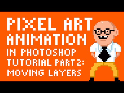 Pixel Art Animation in Photoshop Tutorial Part : Moving Layers by PXLFLX