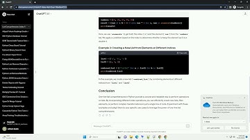 One line list comprehension with different index using Python