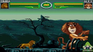 M.u.g.e.n. Battles Alex The Lion Vs Simba Madagascar Vs The Lion King