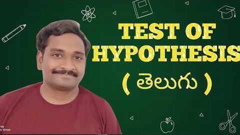 2. TEST OF HYPOTHESIS : PROCEDURE