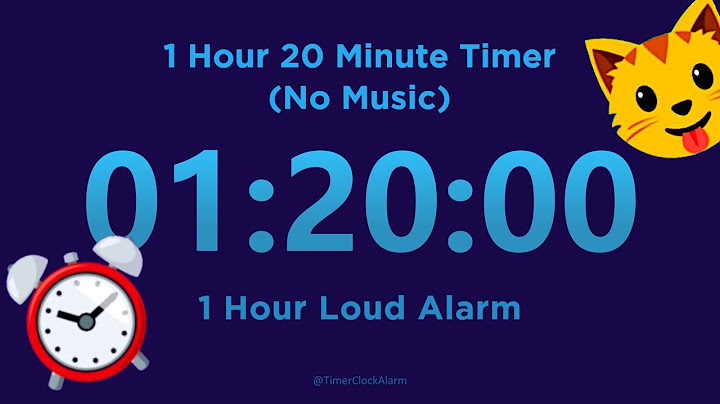 Set the alarm clock for 20 minutes