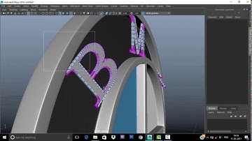 autodesk maya bmw car logo modelling