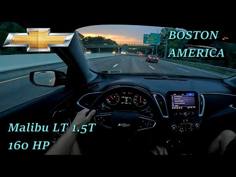 2023 Chevrolet Malibu LT 1.5T 160 HP EVENING POV DRIVE near Boston (60 FPS)