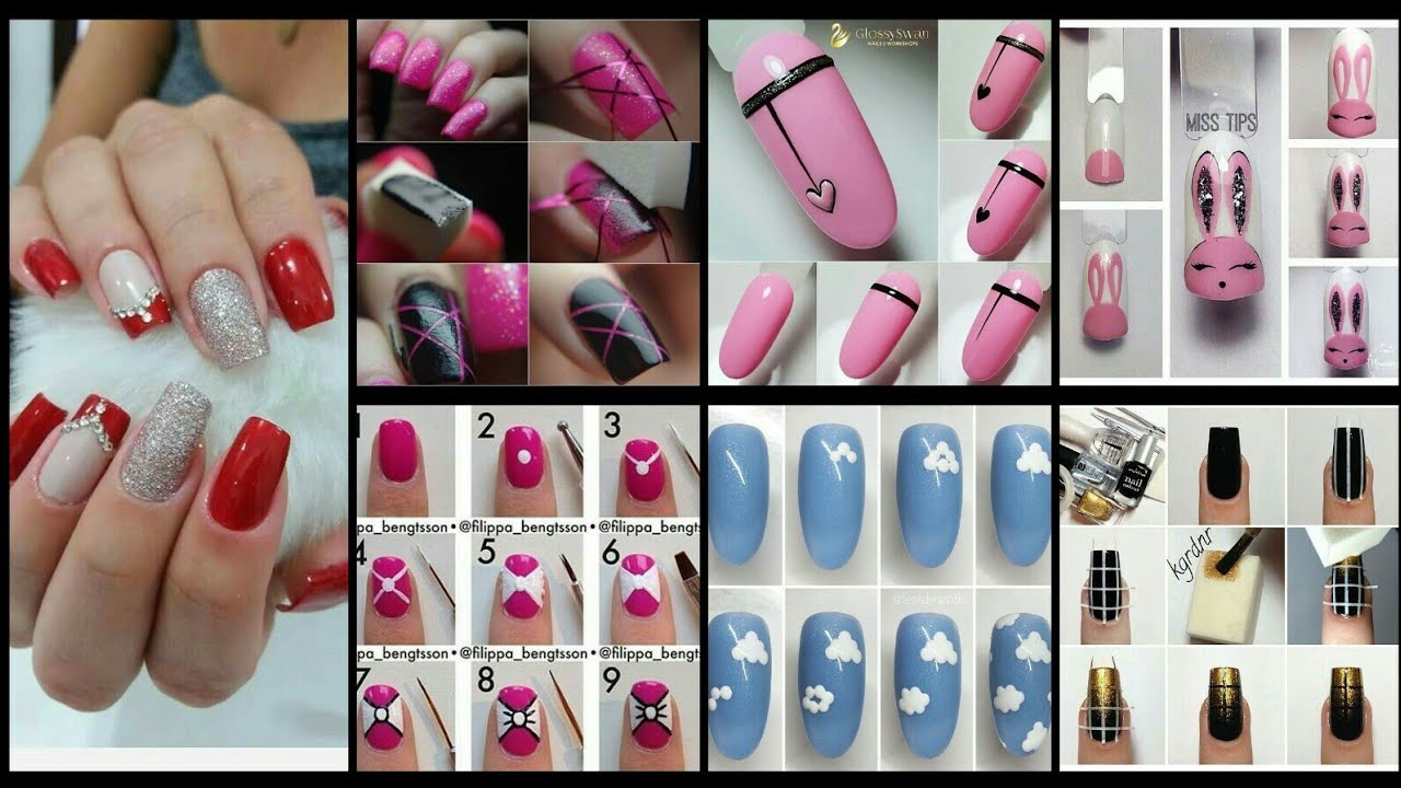 Nail art designs step by step easy nail art for girls nail art for