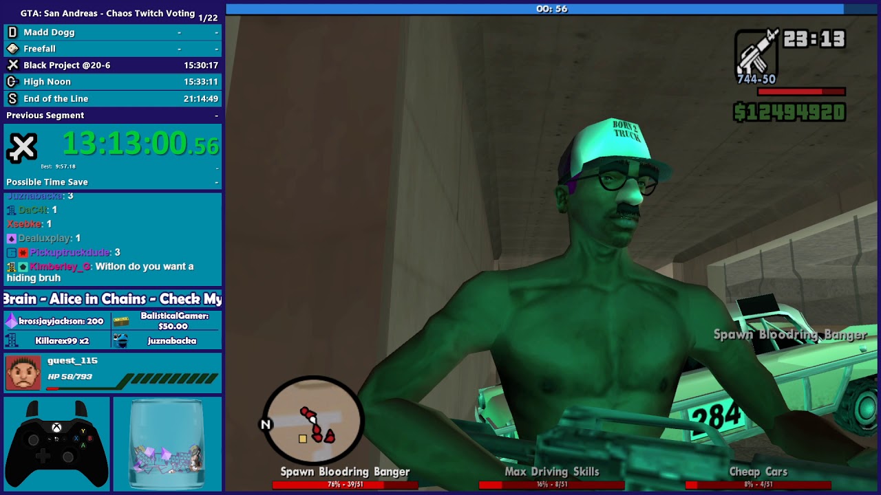 GTA San Andreas CHAOS MOD Speedrun Part 5 - Hugo_One Twitch Stream - 12 ...