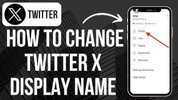 How to change Twitter X display name (Easy)