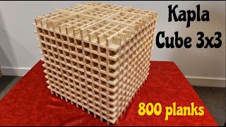 I Built A 3X3 Cube Using Only Kapla Blocks