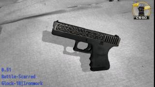 Glock-18 Ironwork - Skin Wear Preview