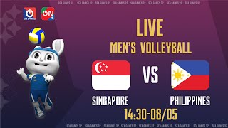 🔴Live: Singapore - Philippines | Rank 5-6 Men's Volleyball SEA Games 32