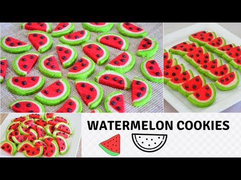 Watermelon Cookies | Crispy & Buttery | Perfect For Beginners | Recipe From Scratch-Food Connection