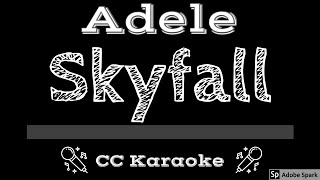 Video thumbnail of "Adele • SkyFall (CC) [Karaoke Instrumental Lyrics]"