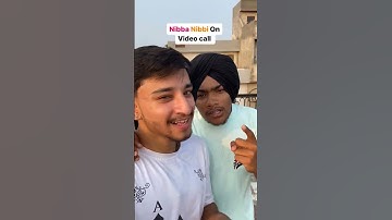 nibba nibbi on video call 😂#funny #subscribe