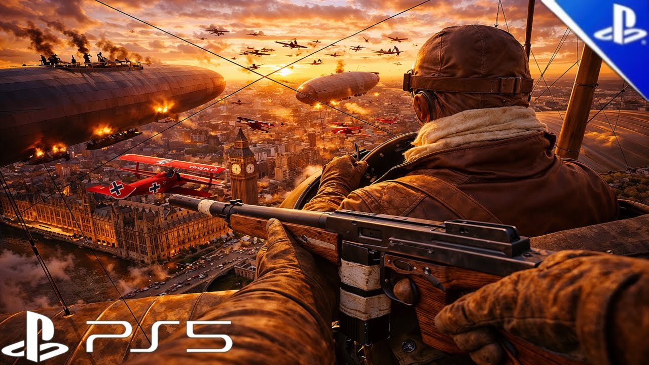 War Exploded in the Skies Over London — World War I / battlefield [PS5 4K] Immersive Graphics