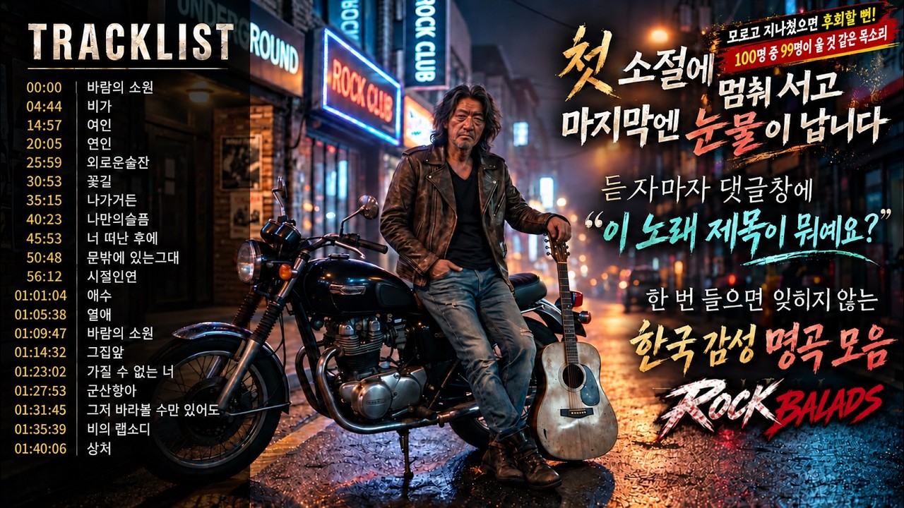바람의 소원🎸 – 우리 가슴속 깊이 박혀 있던 그 노래, 듣는 순간 그 시절로 돌아갑니다, 이어폰 필수… 소름 돋는 목소리, 눈물 나는 가사 끝까지 듣지 않을 수 없습니다🎸🔥