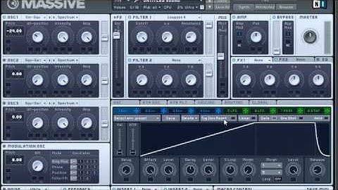 How to make a bass/sub drop-pitchdown in NI Massive (Tutorial)