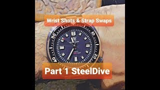 Wristshots & Straps Pt.1 - SteelDive 6105 turtle homage | The Watcher
