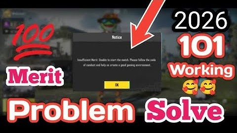 Solve Merit Issues in Pubg Mobile/bgmi The Ultimate 100% Working Trick 🥵| Merit 0 To 100 Minutes 1🥰🔥