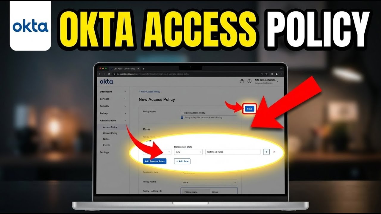 How to create an access control policy with Okta - Full Guide - YouTube