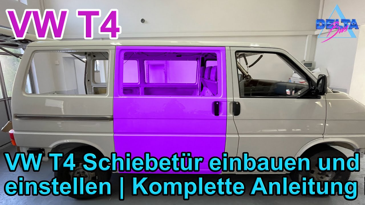 VW T4 Schiebetür einbauen und einstellen  Komplette Anleitung inkl.  Teilenummern und Werkzeug 