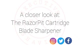  New Razorpit Slide Razor Blade Sharpener in Black