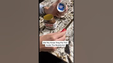 What’s Inside Nutella Lid #Shorts