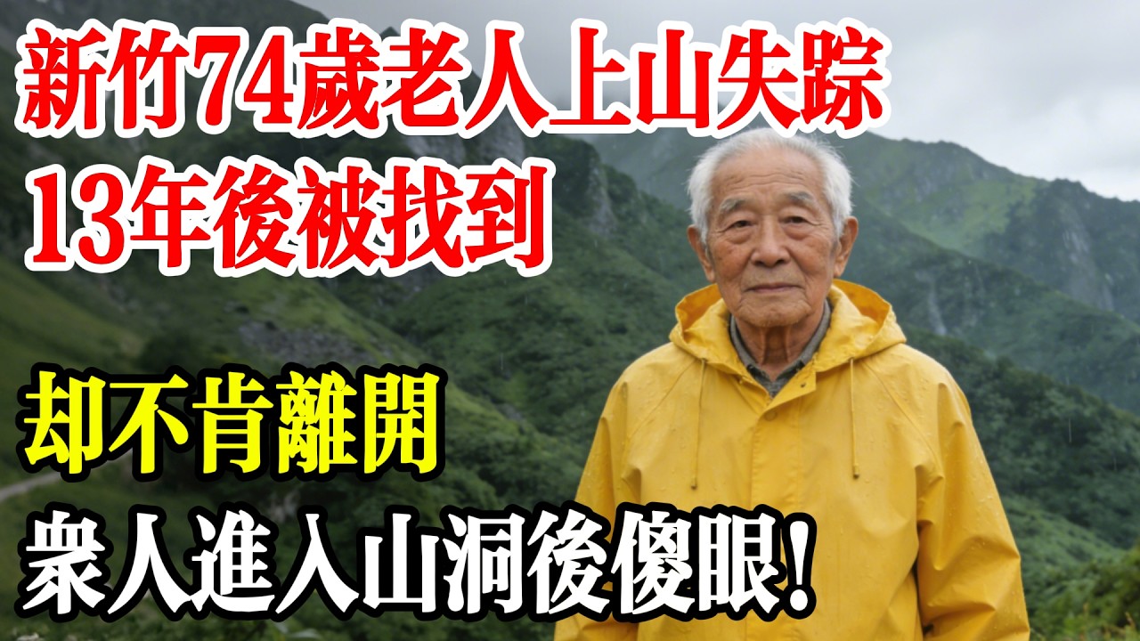 新竹74歲老人上山失蹤，13年後被找到，卻不肯離開，眾人進入山洞後傻眼！#民間故事 #山海故事集