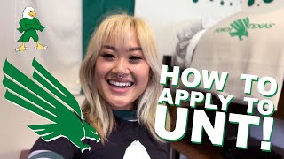 How to apply to UNT!