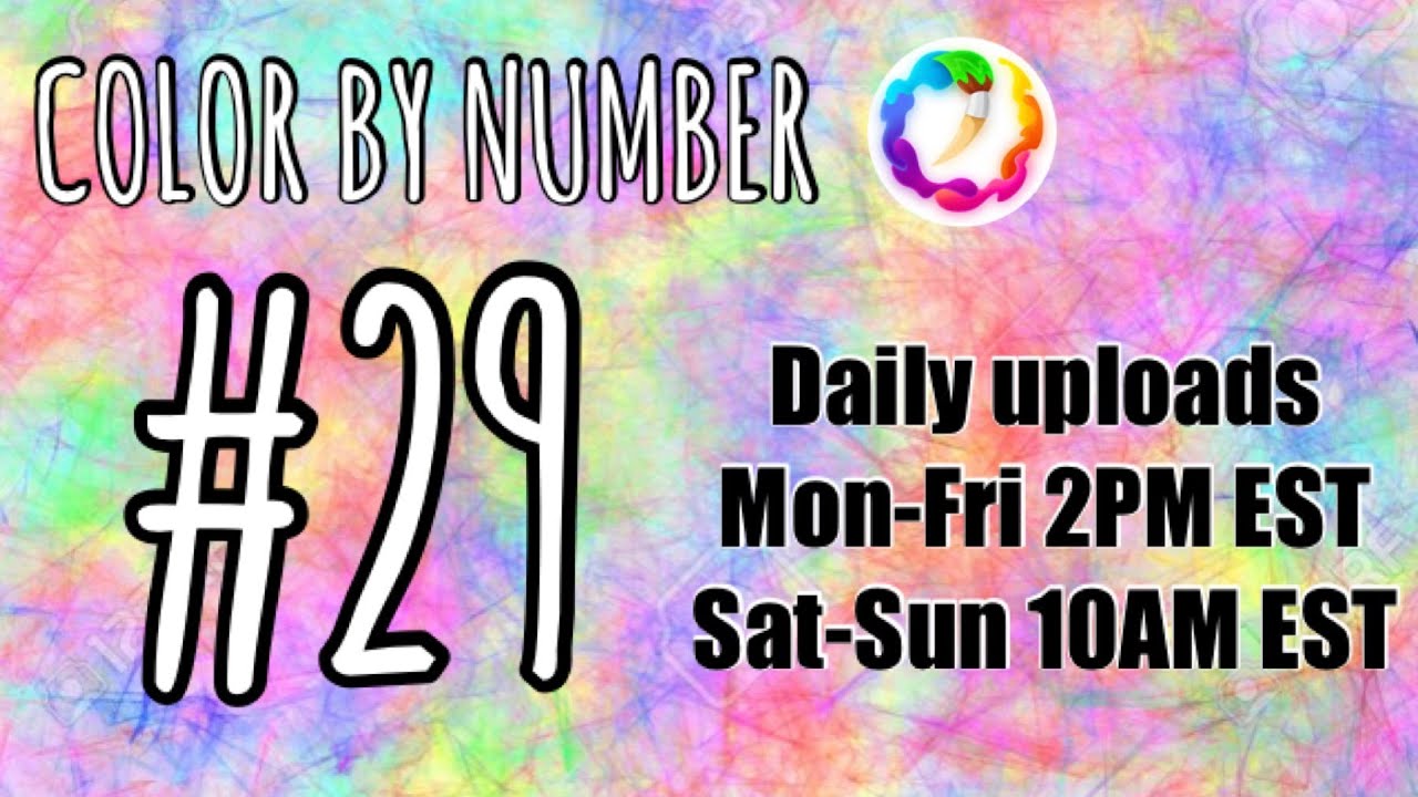 COLOR BY NUMBER #29 - YouTube