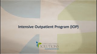 Adult Intensive Outpatient Programs (IOPs)