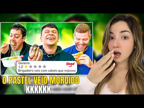 PROVAMOS AS PIORES COMIDAS DO IFOOD 😂 (a sobremesa veio peluda kkkkkkk) - BLOSSOM REACT