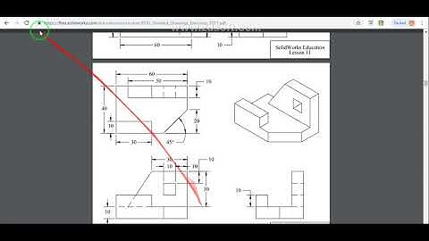 3D Drawing of SolidWorks Exercise - Lesson 12