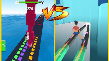 Stack Colors Vs Sky Roller : Gameplay Walkthrough - Level 1-9999 Unlock All Level (iOS, Android)