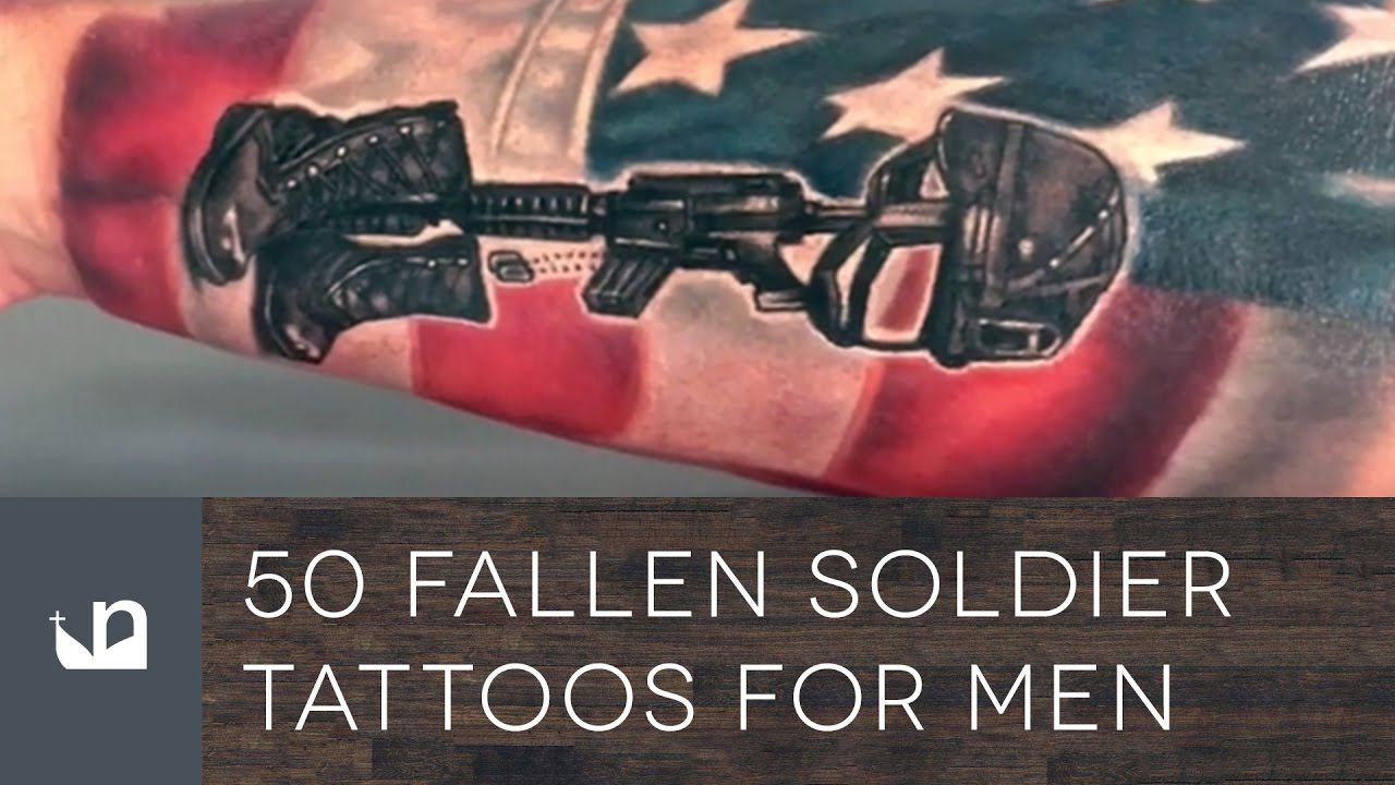 50 Fallen Soldier Tattoos For Men