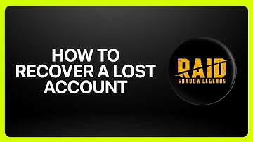 How To Recover A Lost Account In Raid Shadow Legends 2025! Tutorial